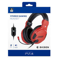 NACON Stereo Gaming Headset V3 Piros (PS4) fejhallgató