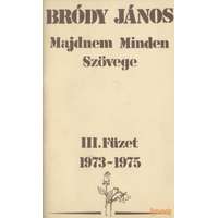 EMB Bródy János Majdnem Minden Szövege III. füzet