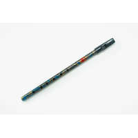 Flageolet-BDW-BLU Boho ír furulya D, dobozban, mintás kék