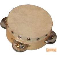 Csörgődob, fa testű, 3 pár csörgővel