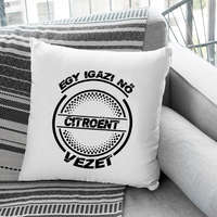 Citroen párna - Egy igazi nő Citroent vezet - Szürke