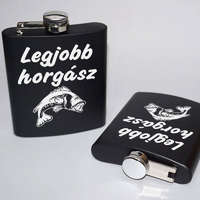 Fekete fém flaska - Legjobb horgász