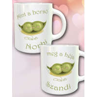 Páros bögre valentin napra - Borsó meg a héja