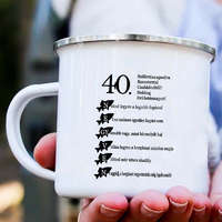 Horgász bögre - 40. születésnapra
