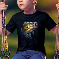 Halas ajándék - Csuka mintás gyerek póló