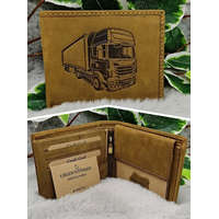 Ajándék kamionosoknak - Kamion mintás bőr pénztárca