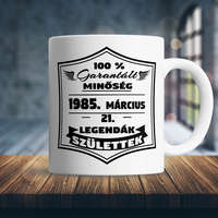 Egyedi ajándék - Legendás születésnapi bögre