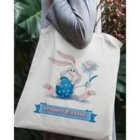 Húsvéti nyuszis vászontáska - Happy Easter