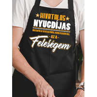 Vicces nyugdíjas kötény - Feleségem a főnök