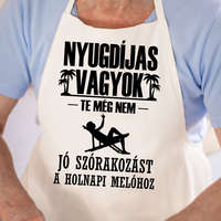 Vicces nyugdíjas kötény - Jó szórakozást
