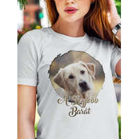 Fényképes kutyás női póló - Legjobb barát