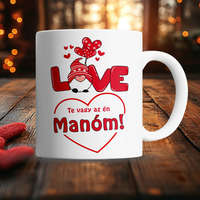 Szerelmes manós bögre - Valentin napi ajándék