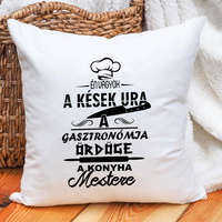 Ajándék férfi szakácsoknak - Kések ura párna