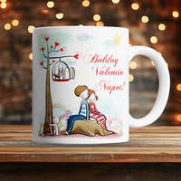 Aranyos rajzos bögre - Valentin napi ajándék