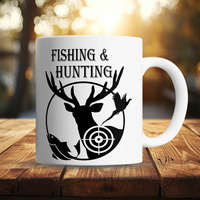 Horgász vadász ajándék - Feliratos bögre