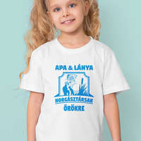 Apa-lánya ajándék - Apa és lánya horgásztársak gyerek póló
