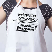 Ajándék mérnöknek - Mérnök vagyok kötény