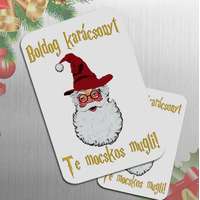 Vicces karácsonyi hűtőmágnes - Mocskos mugli