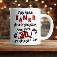 Születésnapi bögre gamernek - Szintet lép