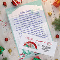 Téli Mikulás-levél borítékkal - Névre szóló üzenettel