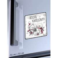 Ajándék karácsonyra - Boldog karácsonyt hűtőmágnes