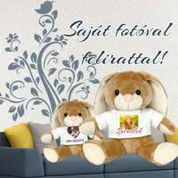 Fényképes plüss - Nyuszi egyedi pólóban