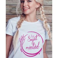 Póló nyomtatás - Női feliratos póló készítés