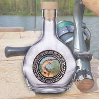 Horgászoknak üveg - Óncímkés csukás palack 0,2 l