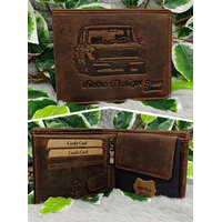 Ajándék autósoknak - Lada mintás bőr pénztárca