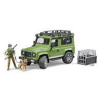  Bruder Land Rover Defender terepjáró erdésszel és kutyával (02587)