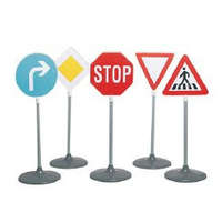 Klein 5 db-os közlekedési tábla készlet /A/ (2980)