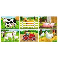 Tanyasi állatok 6 darabos mesekocka (41018)