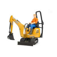 Bruder Bworld JCB Micro markológép 8010 CTS építőipari munkással (62002)