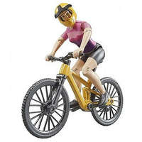  Bruder Bworld Mountain Bike kerékpár kerékpáros lánnyal (63111-K)