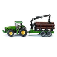 SIKU John Deere 8430 traktor rönkszállító utánfutóval - 1954 (65354)