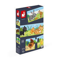 Janod állatok 30 darabos puzzle (J02710)