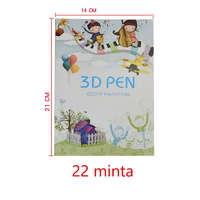  Rajzkönyv 3D tollhoz - 22 minta