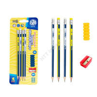  Astra HB grafit radíros ceruza hegyezővel - 4db-os