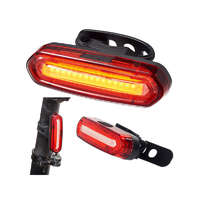  Piros kerékpár lámpa hátsó 4 funkciós LED COB világítással