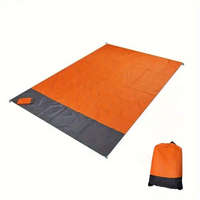  Nagy méretű összehajtható strandszőnyeg 200x210 cm - Narancssárga