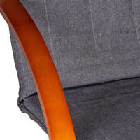  Finn hintaszék, napozóágy és pihenő a nappaliba - modern design, kényelmes ülés, skandináv stílusú bútor - barna + szürke