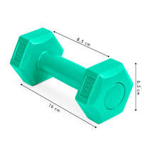  Fitnesz súlyzó szett 2x 0,5 kg súlyokkal - Zöld