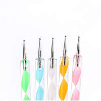 Körömdíszítő toll készlet, 5 db-os precíziós körömművészeti eszközkészlet