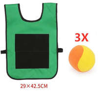 Tépőzáras labdás játék - gyerekeknek, sárga színű szórakoztató készségfejlesztő játék