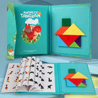 Színes Mágneses Tangram Készlet Gyerekeknek - Kreatív Fejlesztő Játék