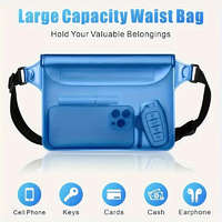 Vízálló telefon tároló táska úszáshoz és strandoláshoz, biztonságos vízparti használatra