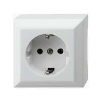 GAO GAO 0310H Business Line IP20 földelt aljzat, 1 férőhelyes földelt csatlakozóaljzat, beltéri, 230V~/50Hz/16A, fehér