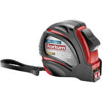 FORTUM FORTUM mérőszalag, 1 stoppos, ABS műanyag ház, gumírozott; 5m×19mm nylon bevonatú szalag, mágneses vég FORTUM