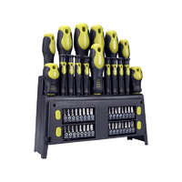 EXTOL EXTOL CRAFT csavarhúzó klt. 49 db, CrV, mágneses, 4db lapos + 4 db PH + 8 db órás csavarhúzó + BIT-ek, műa. tartóállvány, bliszt