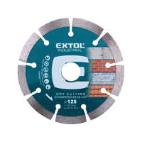 EXTOL EXTOL INDUSTRIAL gyémántvágó, ipari korong, szegmenses; 125mm, száraz vágásra